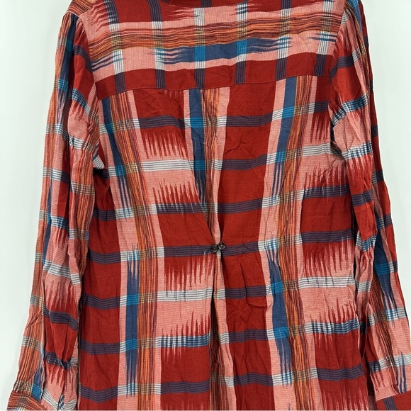 Anthropologie 11.1.TYLHO Sao Paulo Tunic Shirt Dress Fall Plaid Dress Size Large - Picture 8 of 8